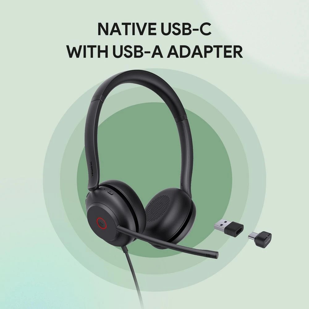 6 Yealink UH35 Dual On-Ear Corded Headset Black, 6 of 6