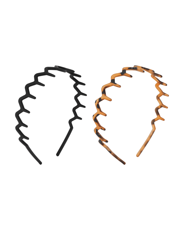 OXX Haircare 2 Pack Comb Headband - Black and B