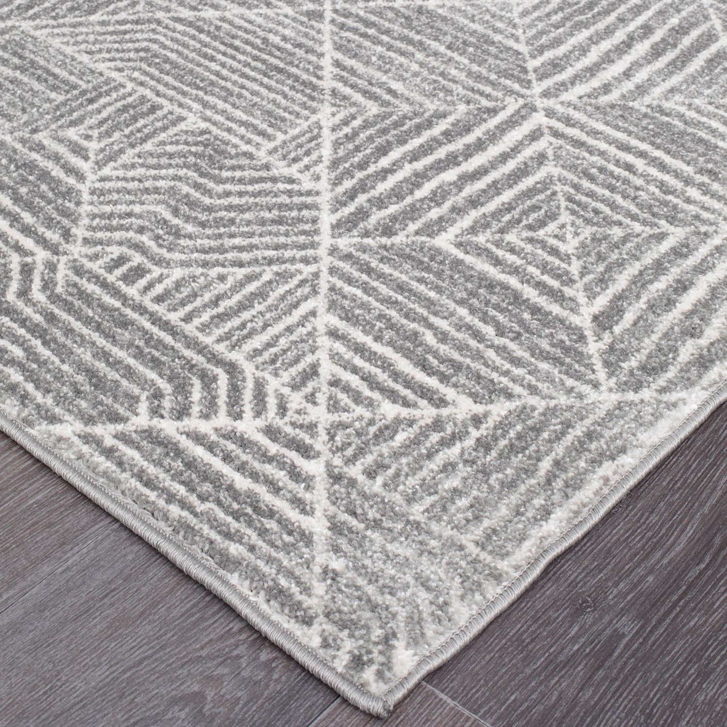 3 Common Ground Rugs Bluebay 457 400x300cm - Extra Extra Large Floor Rug - Grey, 3 of 6