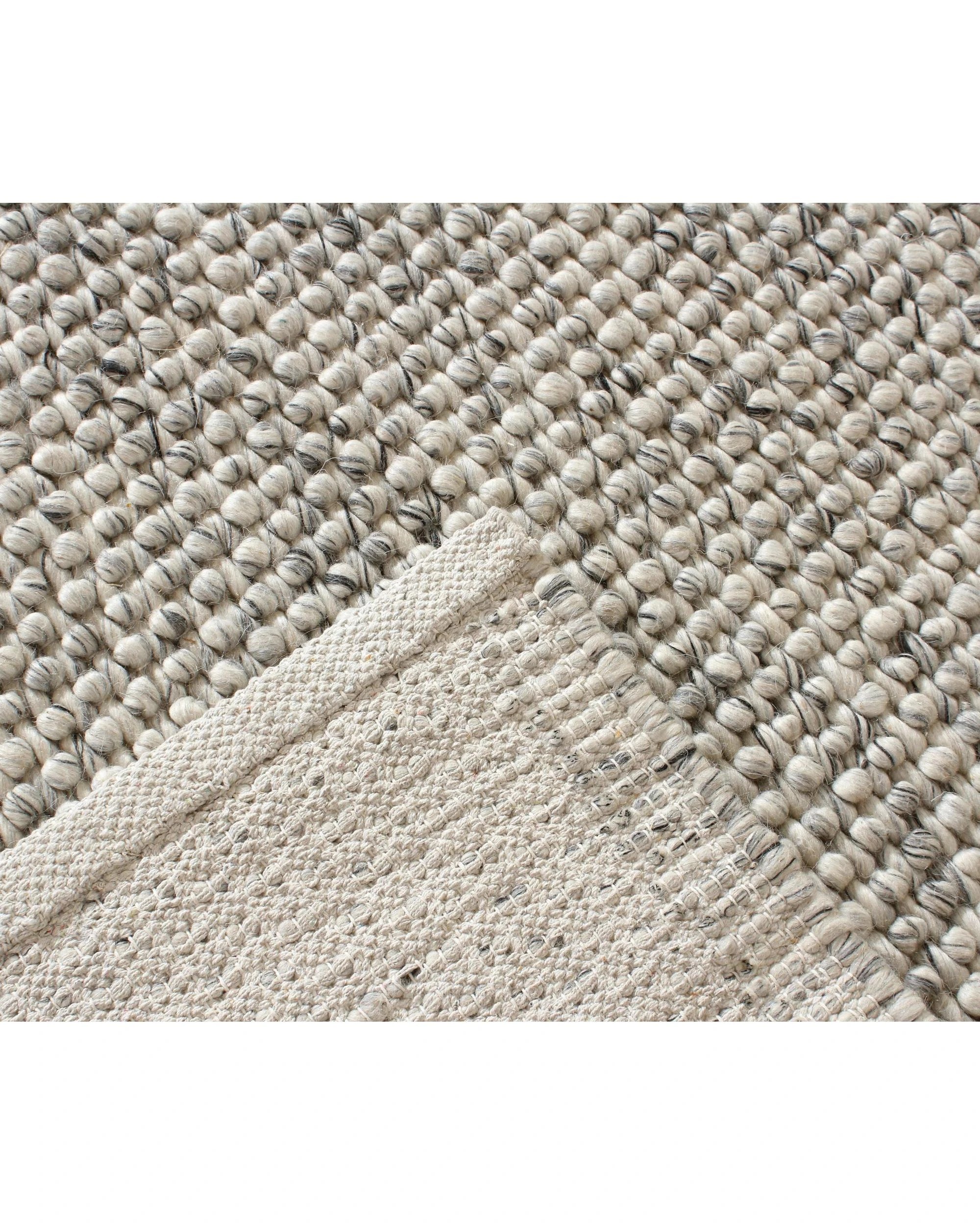 3 La Grace Home Aura Hand Woven Loop Pile Wool Rug - 160x230cm - Ivory, 3 of 7