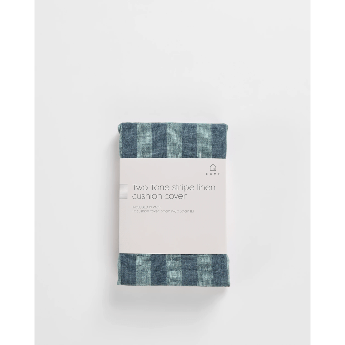 1 Target Two Tone Stripe Linen Cushion Cover
 - Green, 1 of 3