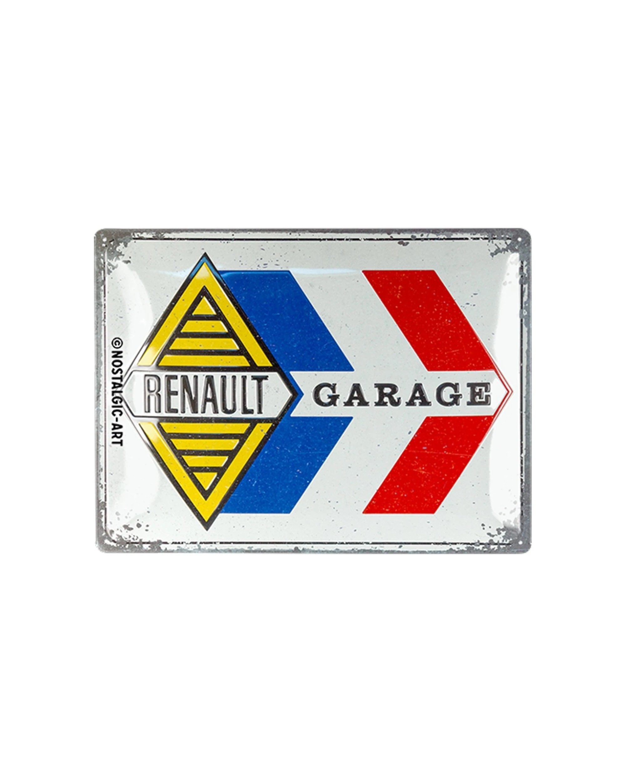 1 Nostalgic-Art Large 30x40cm Metal Wall Art Sign Plaque - Renault Garage - Multi, 1 of 1