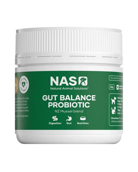Natural Animal Solutions Gut Balance Probiotic For Dogs And Cats 150g - Green Lipped Mussel