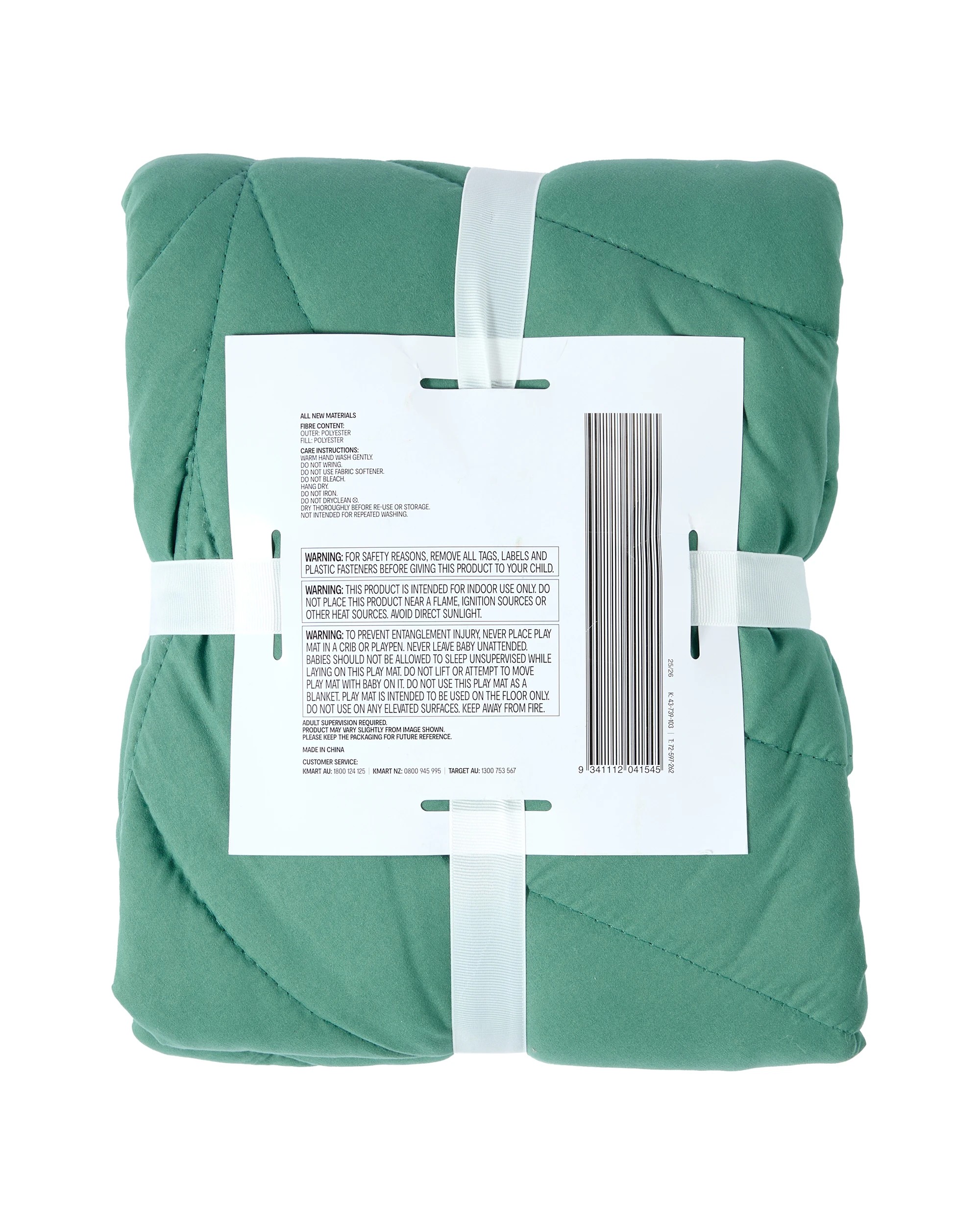 7 Quilted Leaf Play and Floor Mat - Green, 7 of 7
