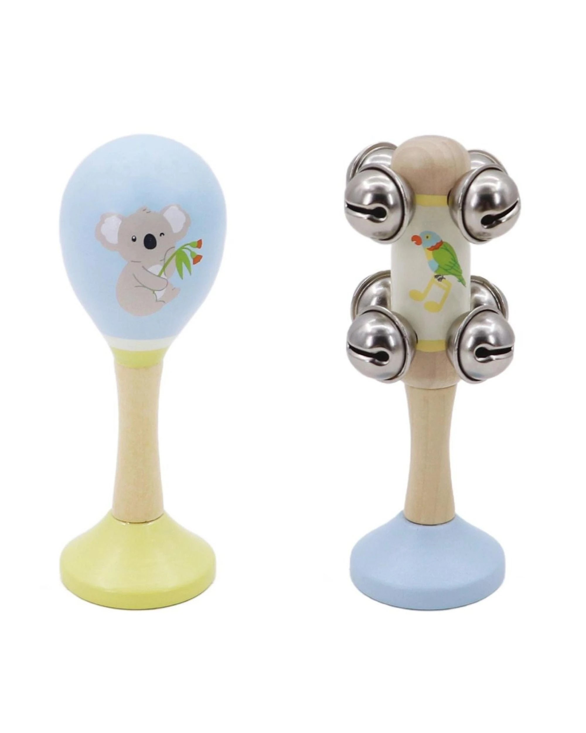 2 Onya Kids Koko's Music Adventure Koala and Rainbow Lorikeet Wooden Music 2 Piece Set, 2 of 5