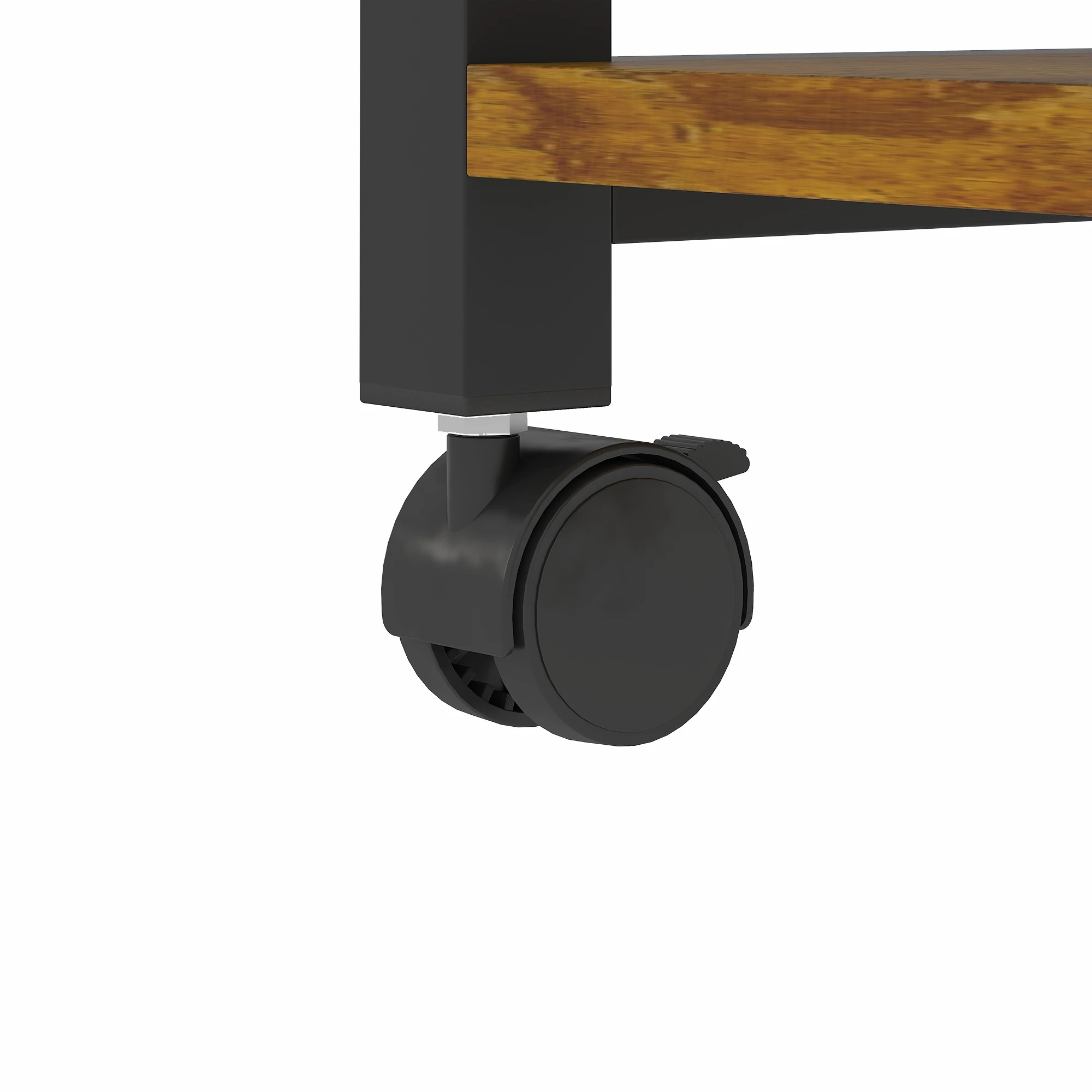 6 Advwin Mobile Printer Stand Height Adjustable with Storage & Wheels - Brown, 6 of 7