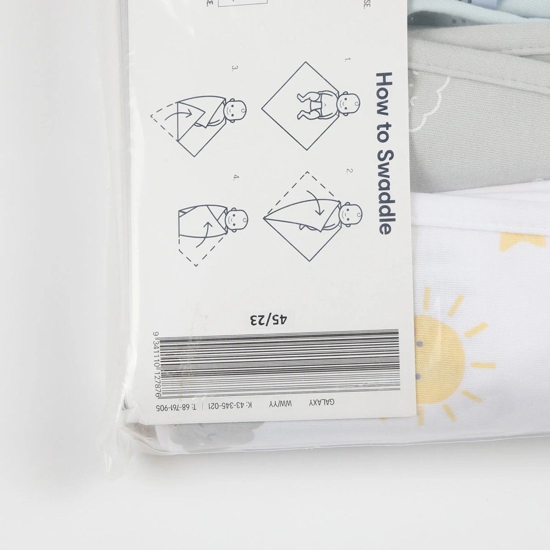 9 3 Pack Organic Cotton Interlock Wraps - Galaxy Print, 9 of 9