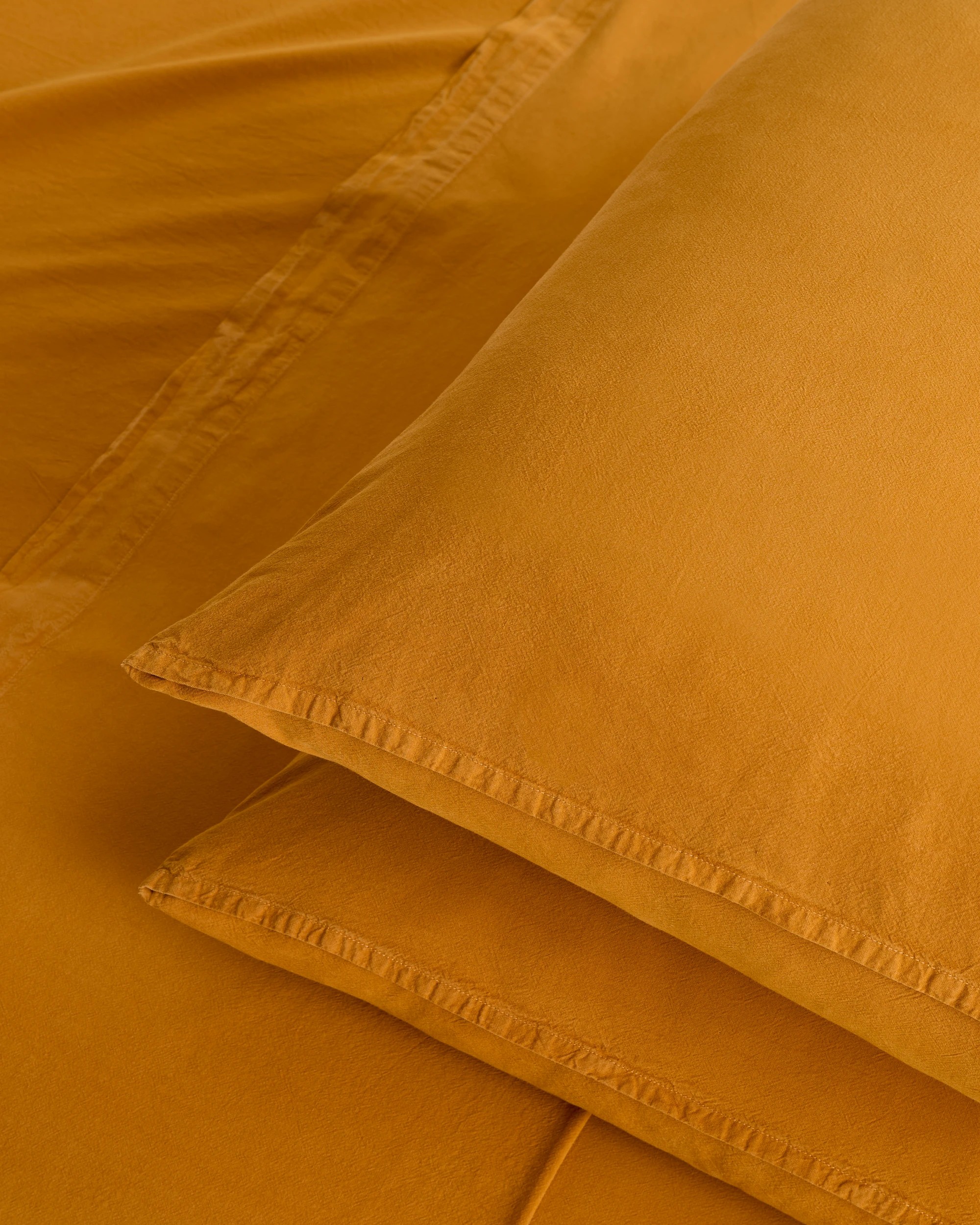 2 Arlo Cotton Stonewash Sheet Set - King Bed - Yellow, 2 of 3