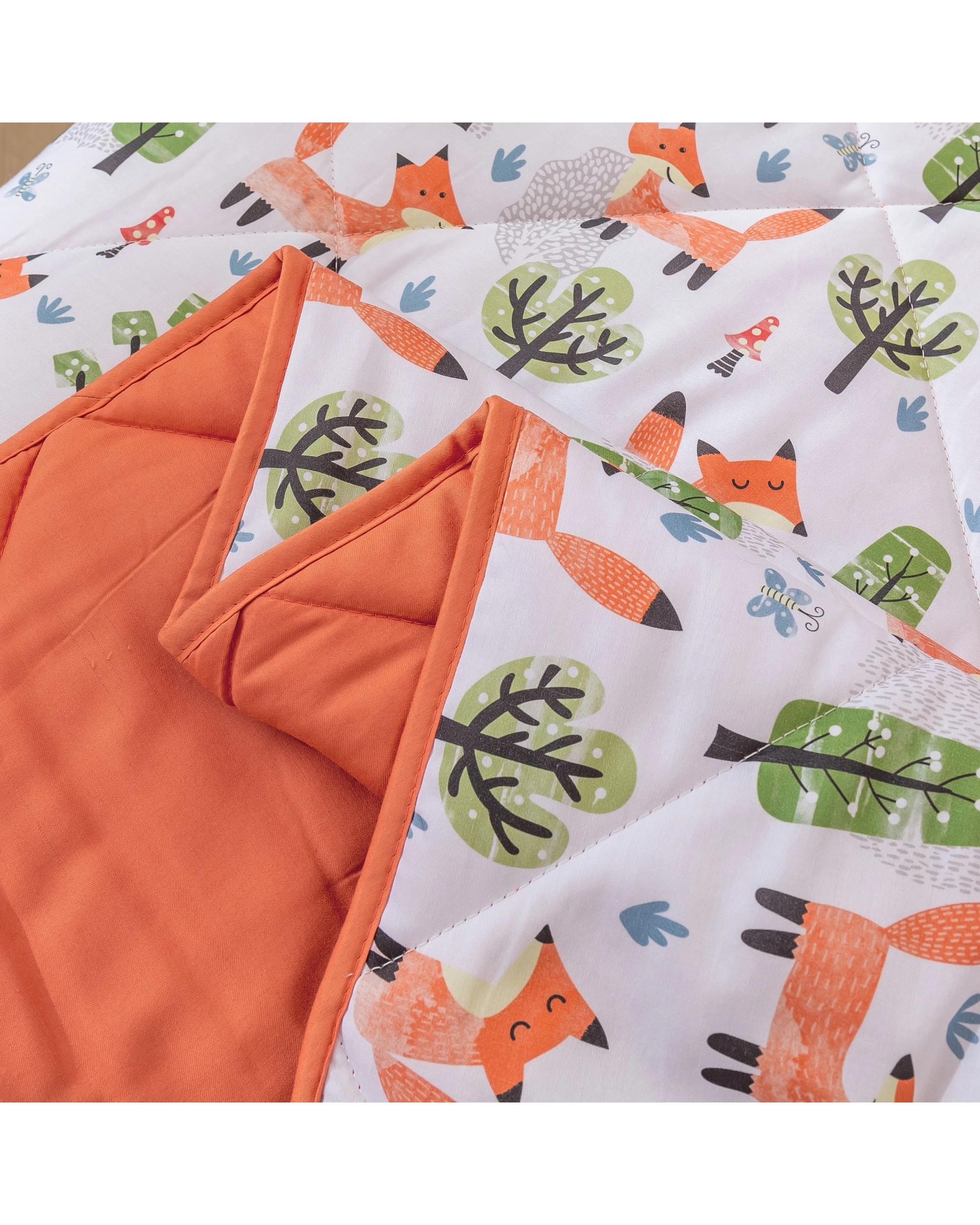 6 Jack & Ava Comforter Set Shy Fox - King Single Bed - Animal Print, 6 of 7