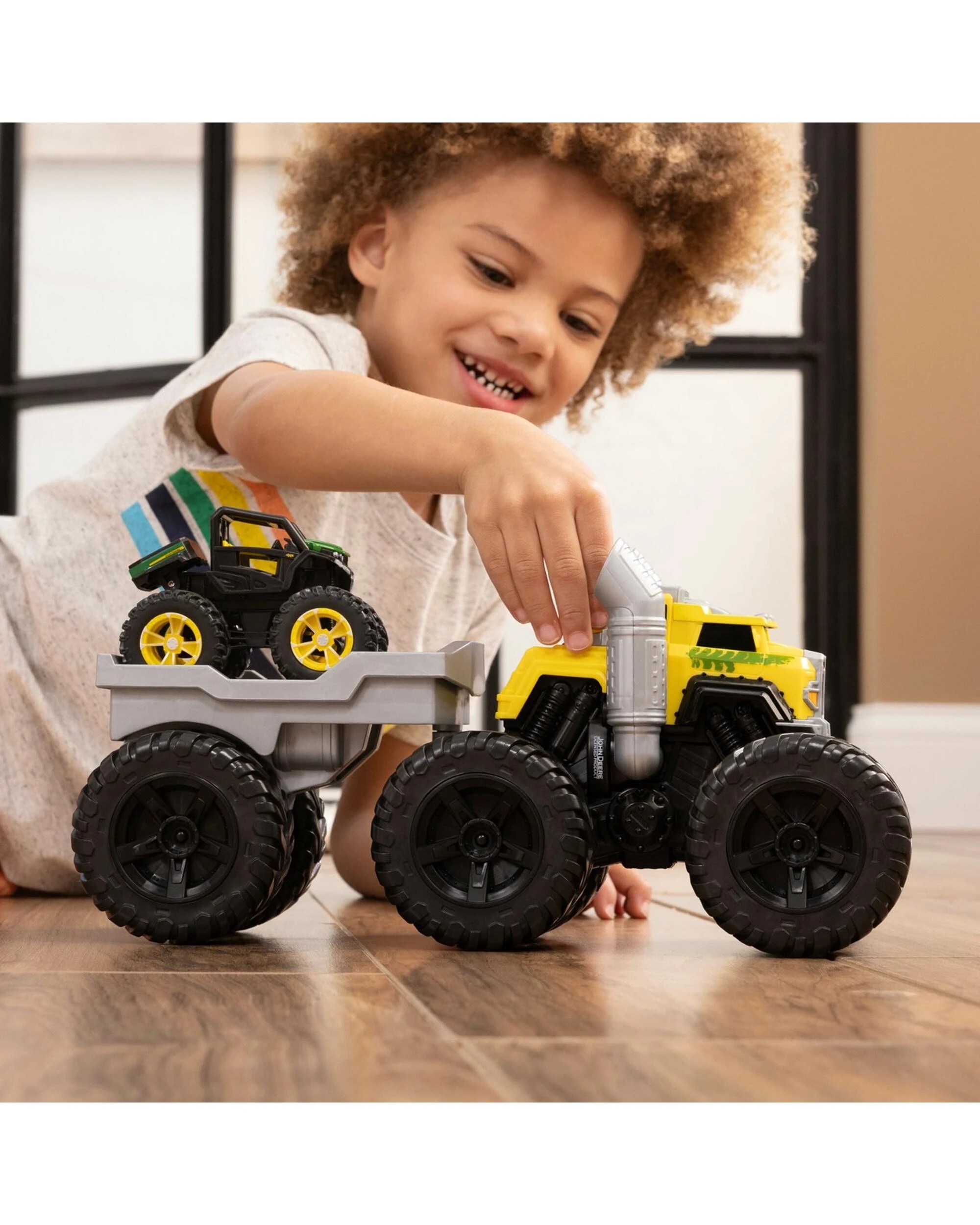 6 John Deere Kids Monster Treads Roaring Rev Up Hauler, 6 of 6