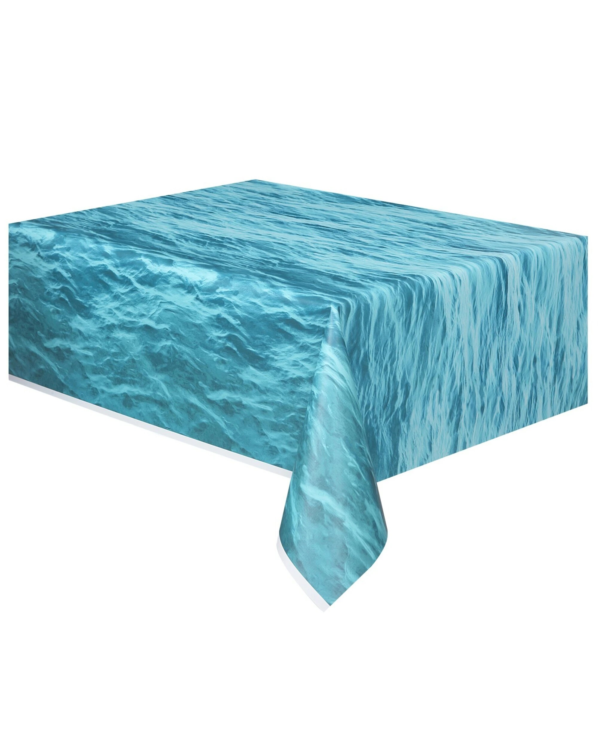 1 Unique Ocean Printed Plastic Tablecloth, 1 of 2