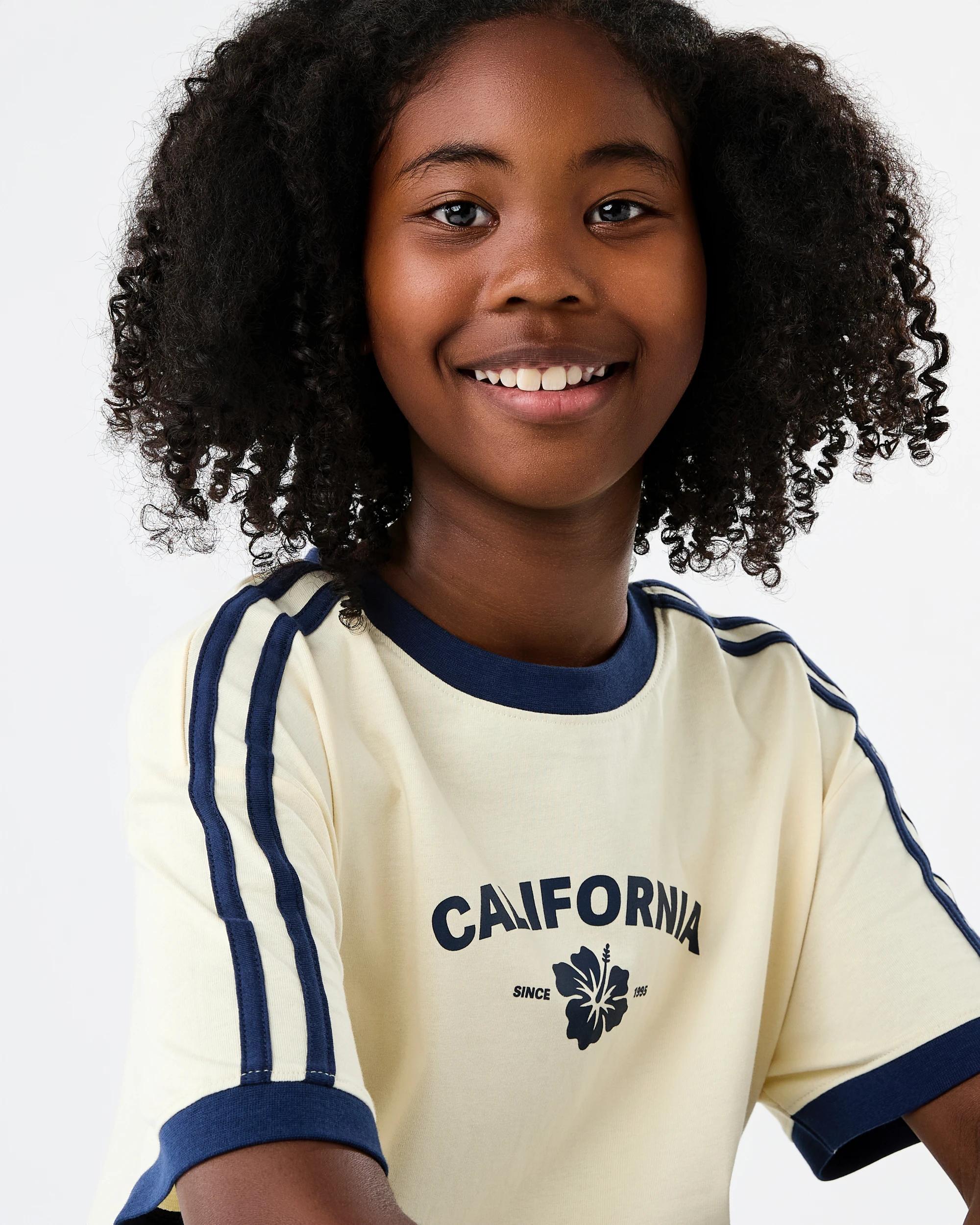 6 Side Stripe Crew Neck Oversized T-shirt Ylw Slgn, 6 of 8