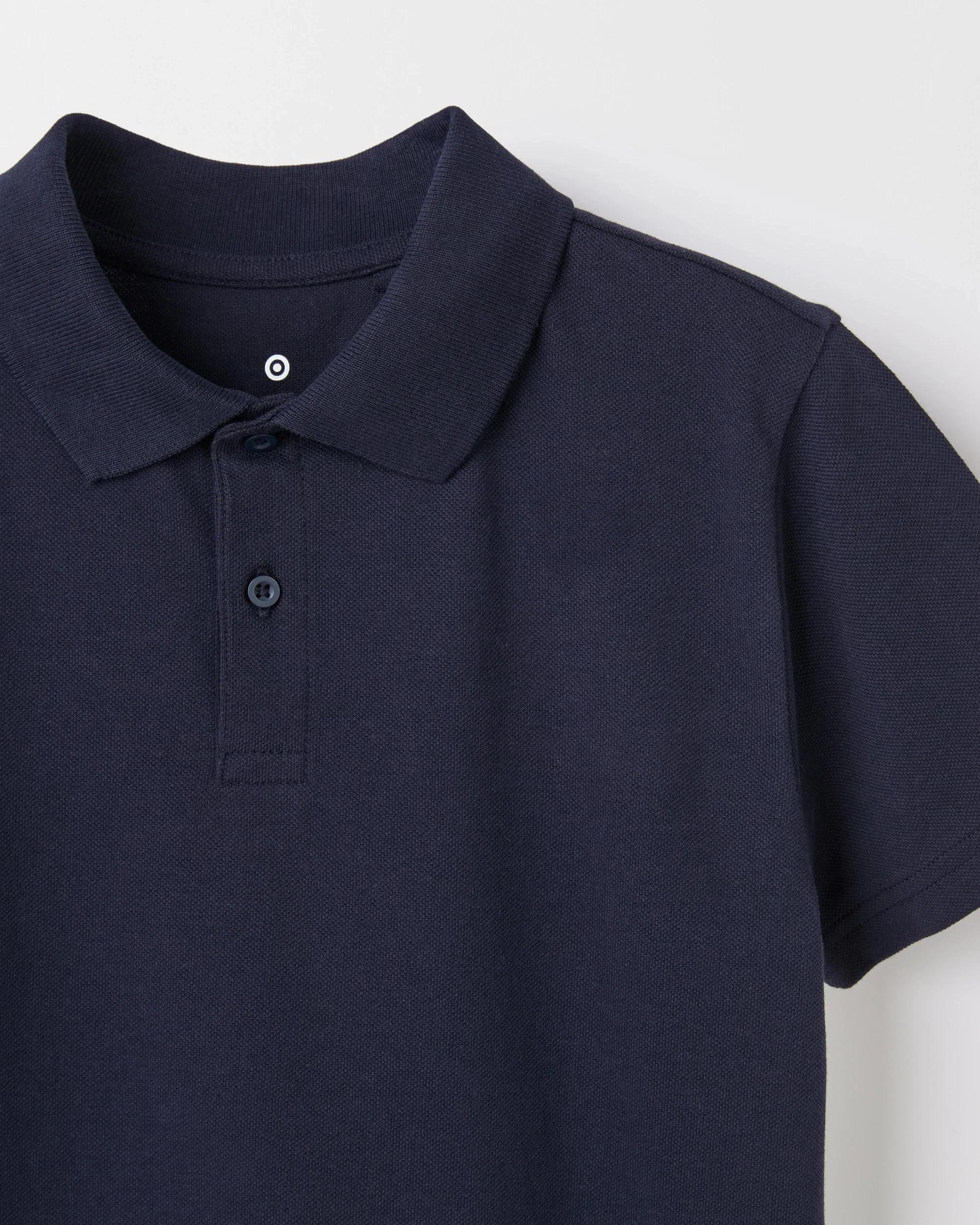 3 Target Australian Cotton 2 Pack Short Sleeve Polo T-Shirt NAVY BLUE, 3 of 3