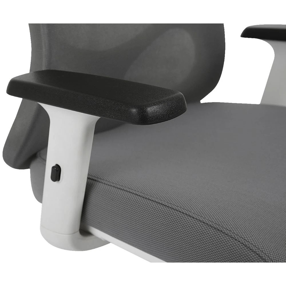 8 J.Burrows Halifax Ergonomic Chair Grey/White Ergonomic Chairs and Desk Chairs, 8 of 10