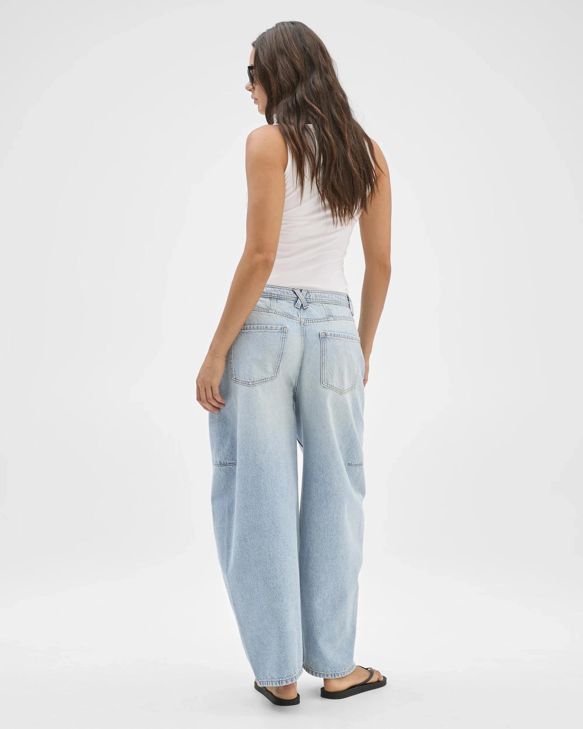 5 Lily Loves Horseshoe Leg Jeans TINTED BLUE, 5 of 5