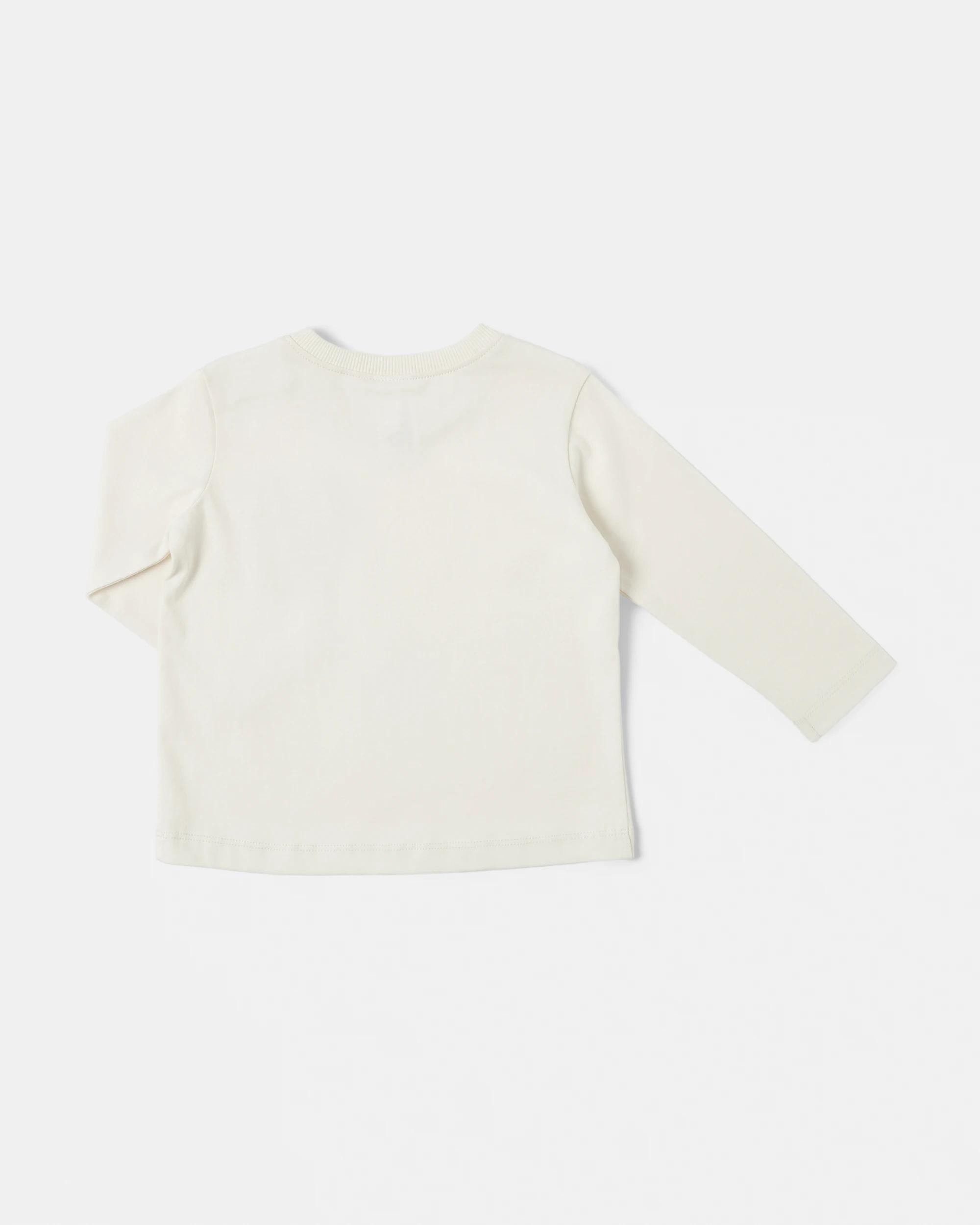 2 Cotton Long Sleeve Pocket T-shirt Brown Bear, 2 of 3