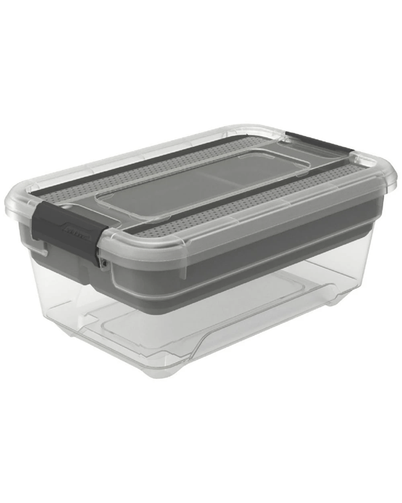 EZY Storage 13L Solutions+ Storage Container and Tray
