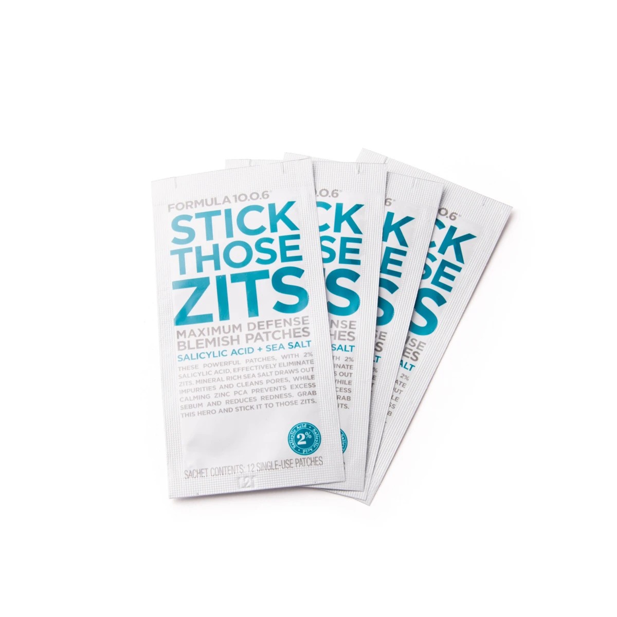 2 Formula 10.0.6 Stick Those Zits Maximum Defense Blemish Patches - Salicylic Acid and Sea Salt, 2 of 2