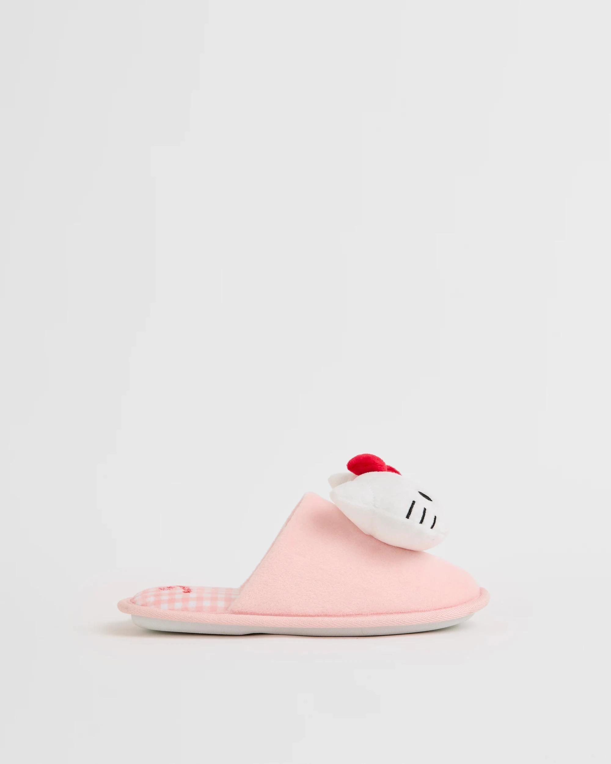 1 Girls Hello Kitty Slipper Scuff PINK, 1 of 3