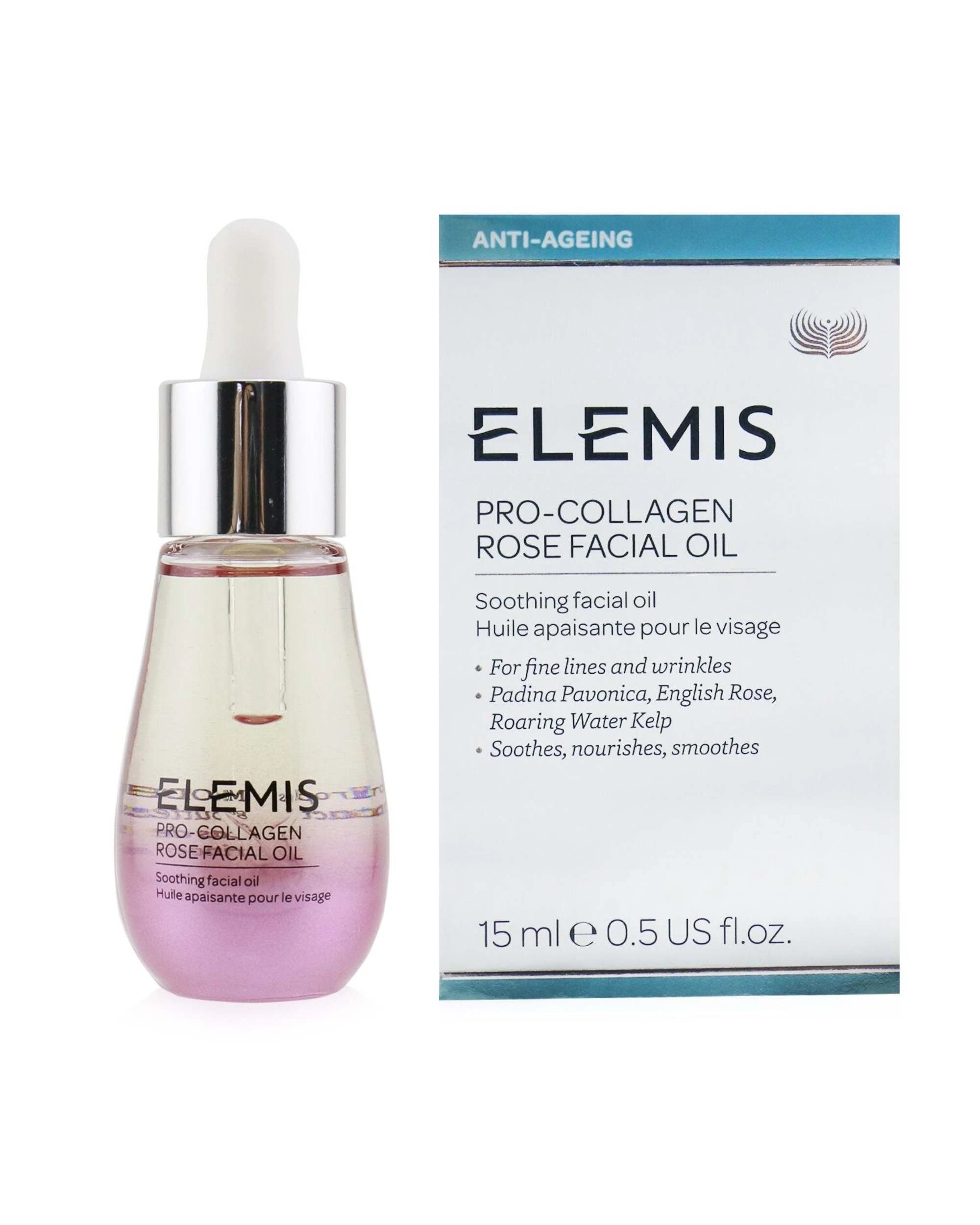 1 Elemis Pro-Collagen Rose Facial Oil  15ml/0.5oz, 1 of 3