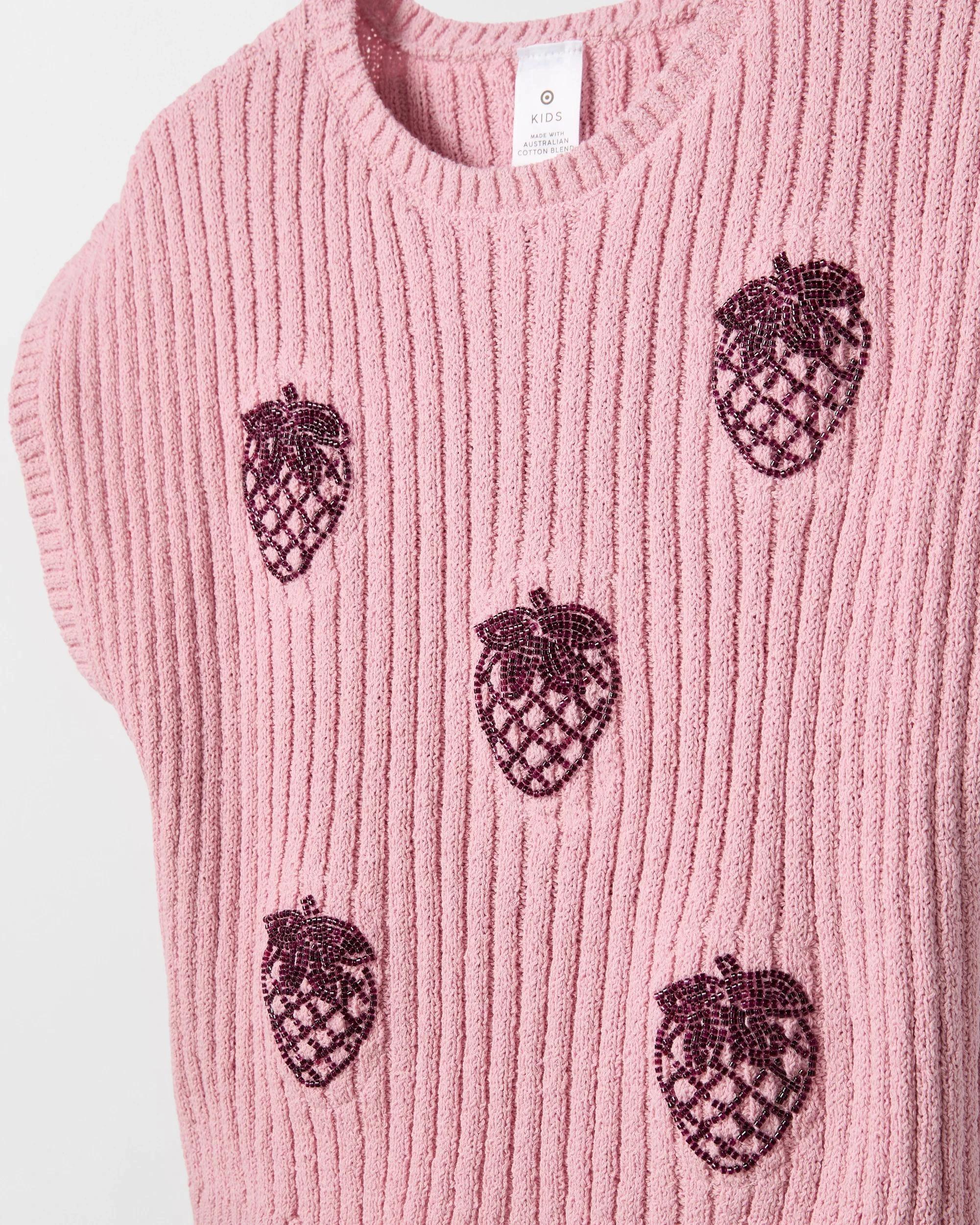 5 Target Australian Cotton Blend Knit T-Shirt BLEACHED MAUVE, 5 of 5