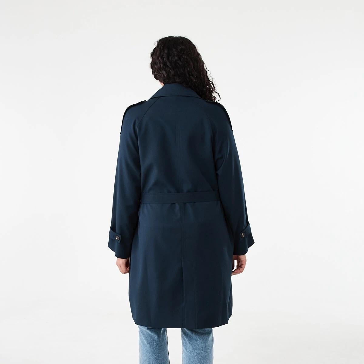 3 Lightweight Trench Coat Navy Blaze, 3 of 10