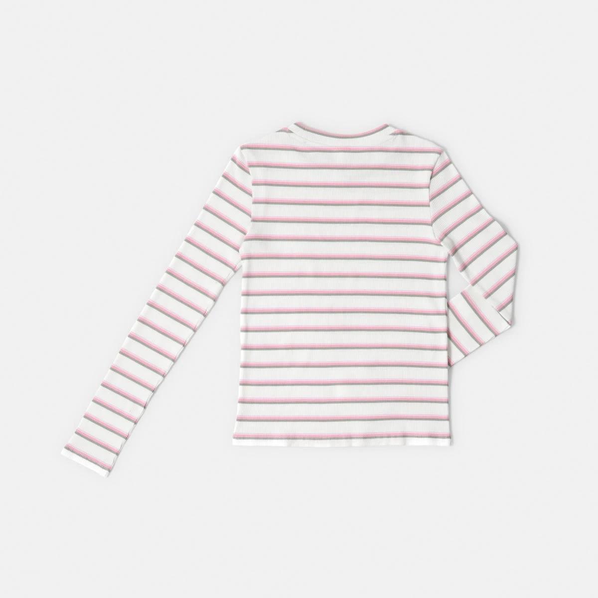 8 Long Sleeve Rib Top Stripe, 8 of 8