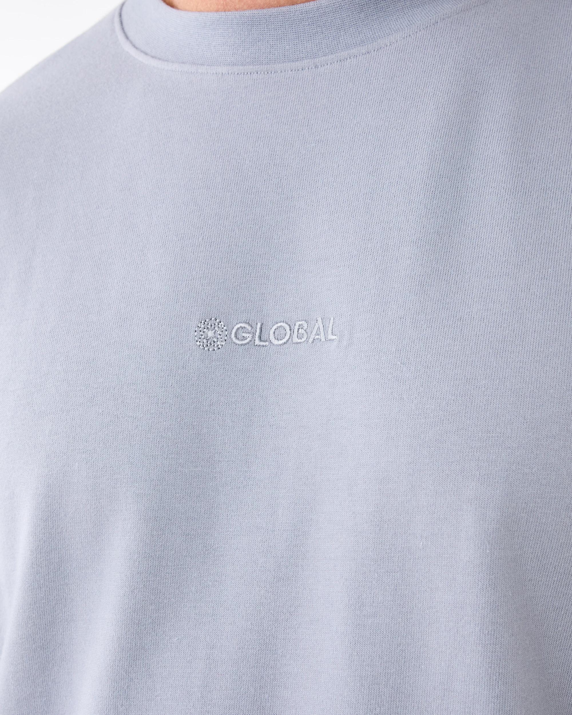 6 Oversized Heavyweight T-shirt Blu Cloud, 6 of 6