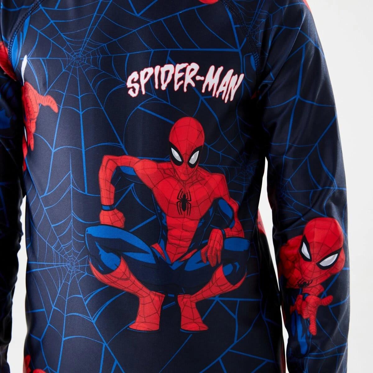 4 Spider-Man License Long Sleeve Swimsuit Spiderman, 4 of 6
