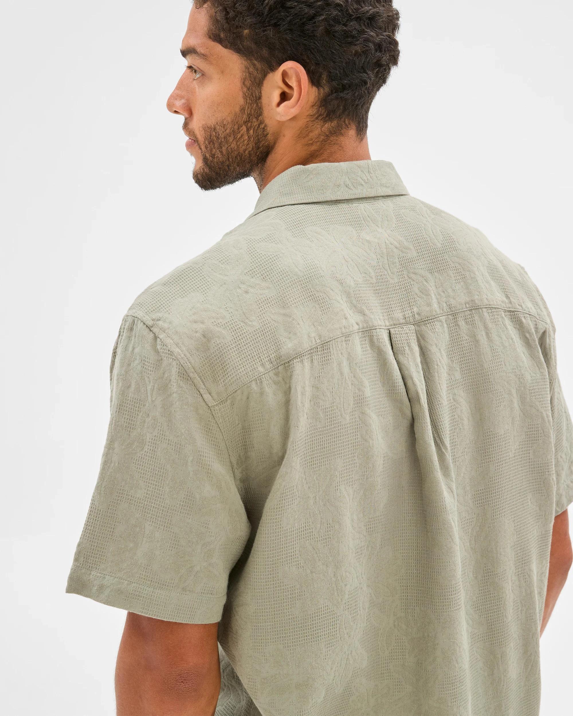 3 Target Australian Cotton Jacquard Shirt VETIVER, 3 of 5