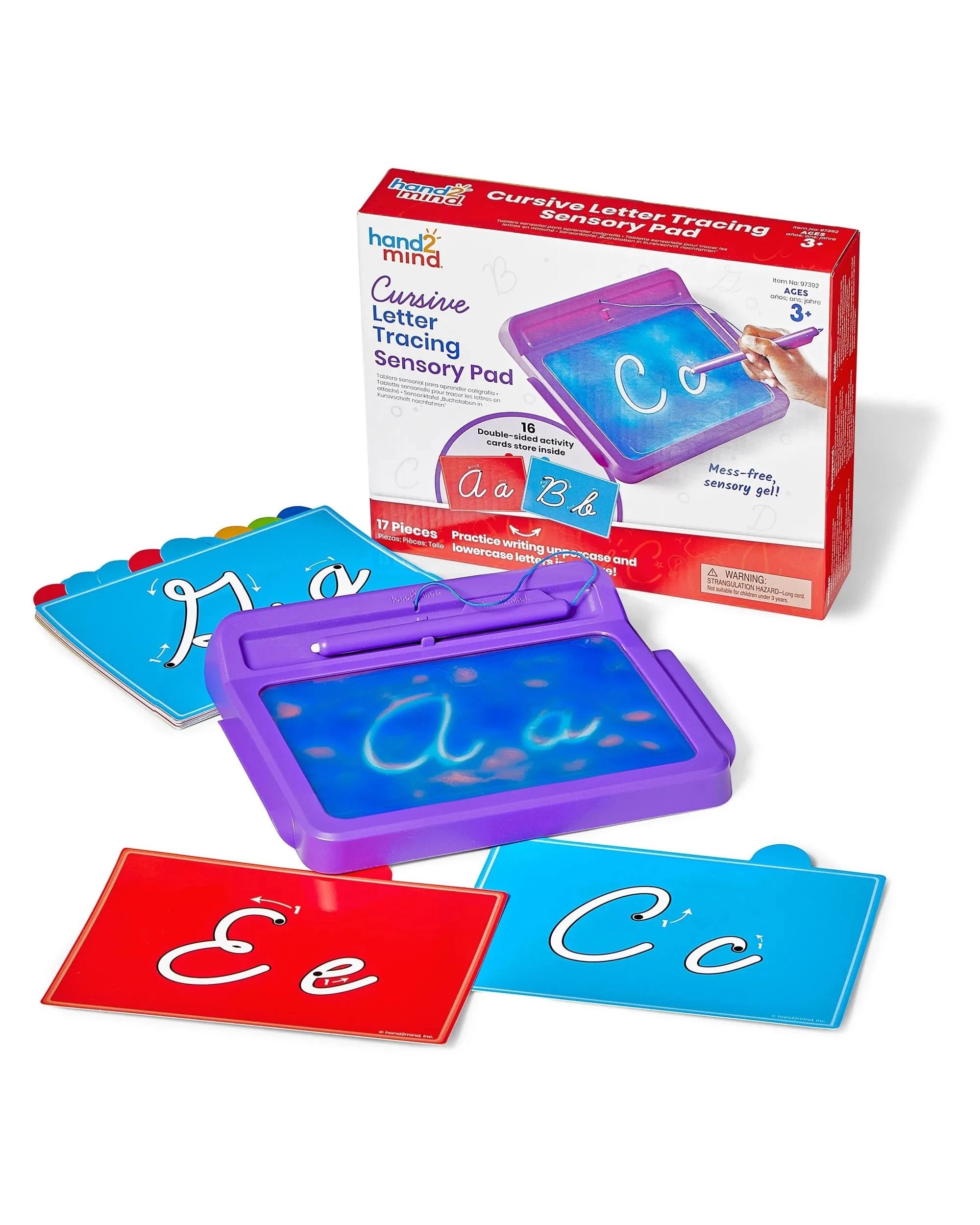 1 Hand2Mind Cursive Letter Tracing Sensory Pad, 1 of 10