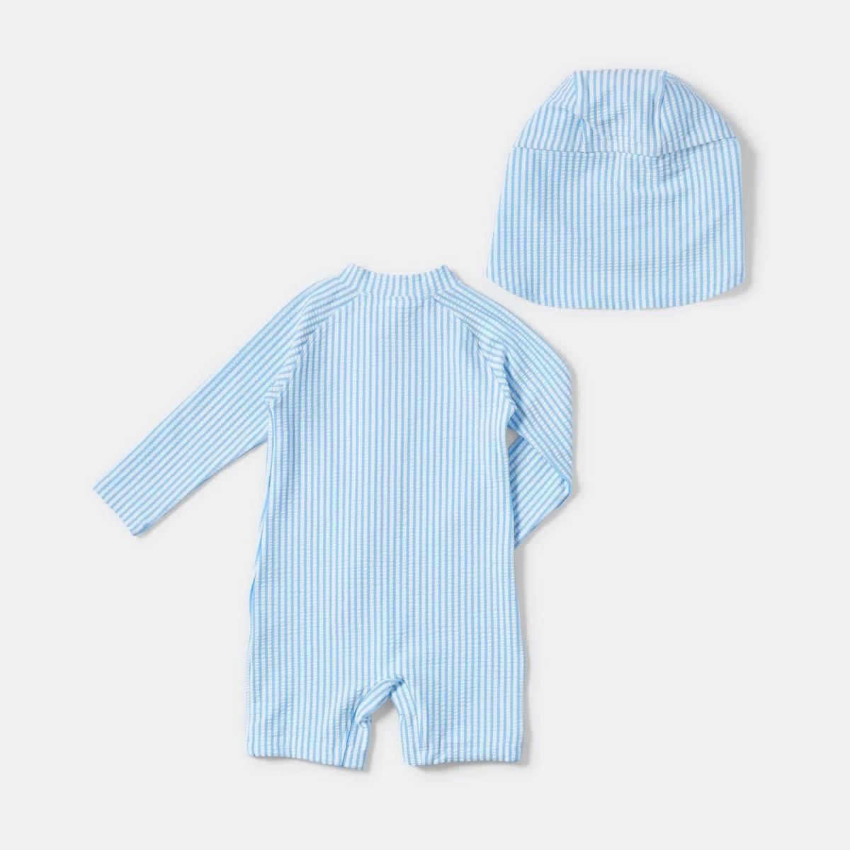 2 Rashie Suit Set BLUE STRIPES, 2 of 5