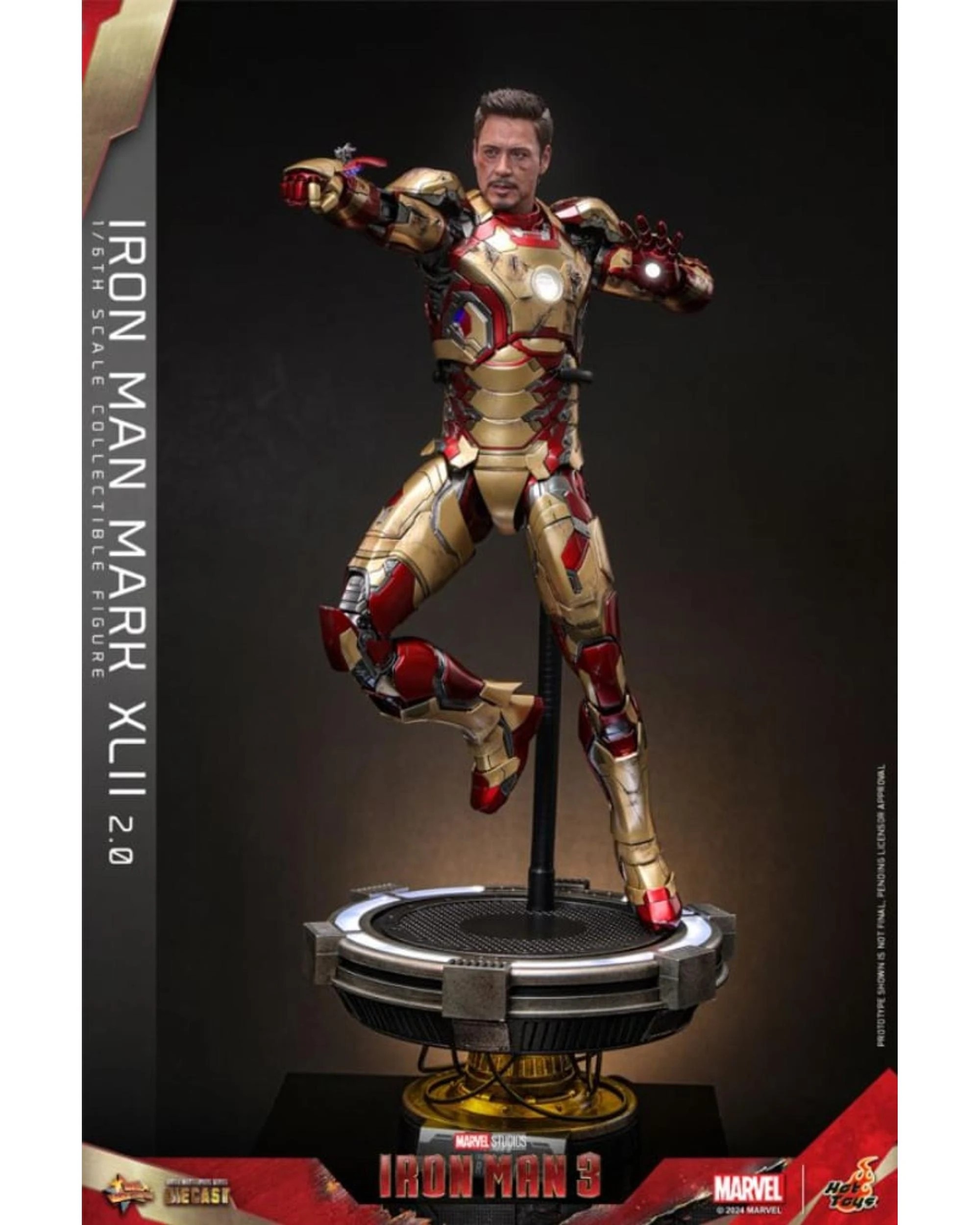 2 Hot Toys Iron Man 3: Iron Man Mk 42 - 2.0 -  1:6 Scale Collectible Action Figure, 2 of 8