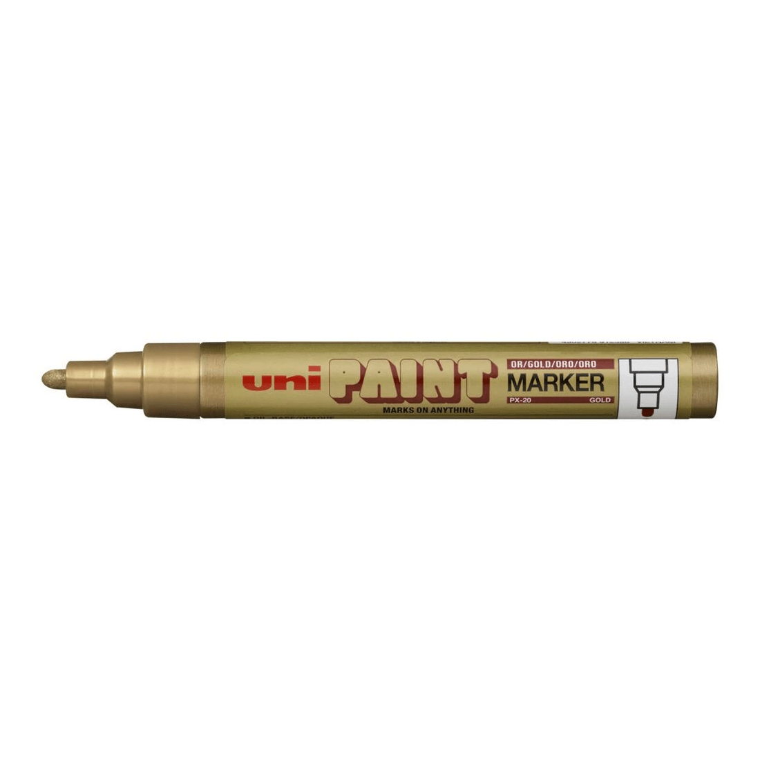 1 UNI PX-20 Paint Marker Gold, 1 of 2