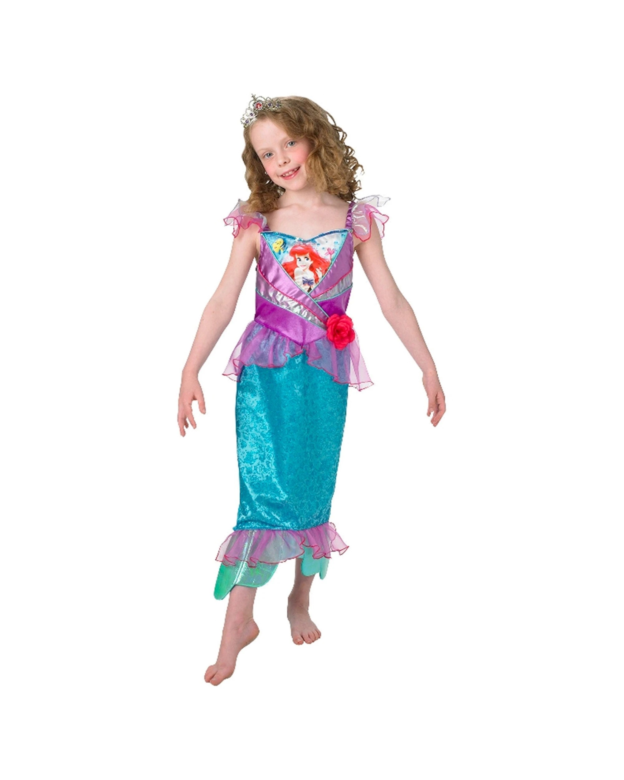 1 Rubies Ariel Shimmer Girls Dress Up Costume Size L - Multi, 1 of 4