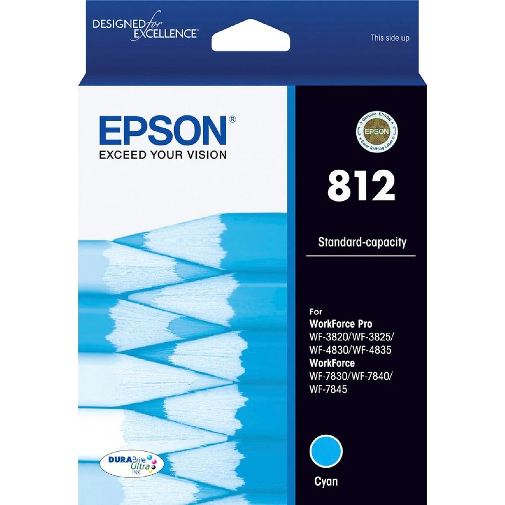 1 Epson 812 DURABrite Ultra Ink Cartridge Cyan, 1 of 1