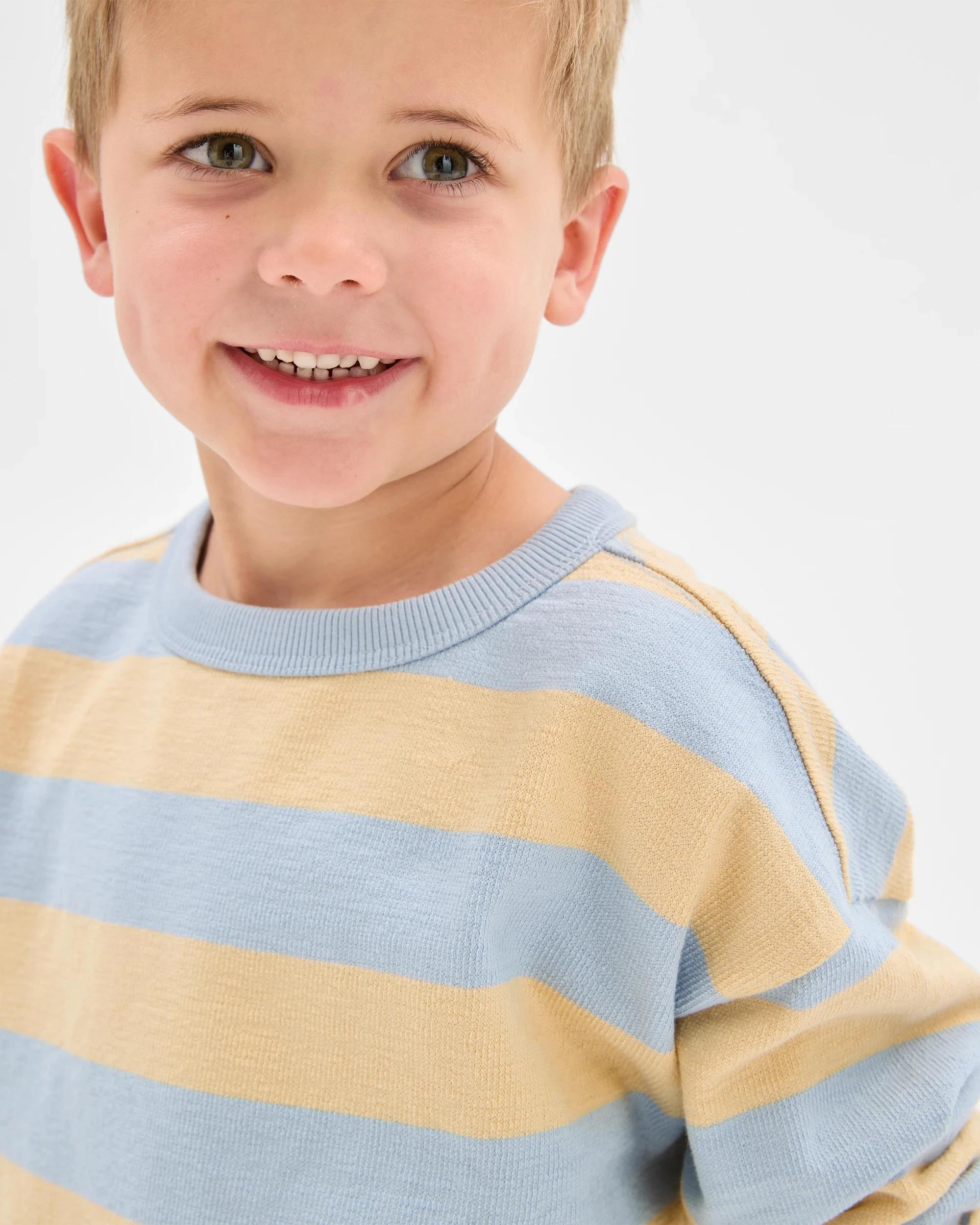 2 Target Kids Australian Cotton Textured Fleece Crew Top and Short Set , 2 of 8