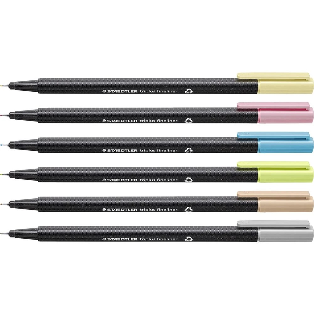 2 Staedtler Triplus 334 Fineliner Pastel 6 Pack, 2 of 4