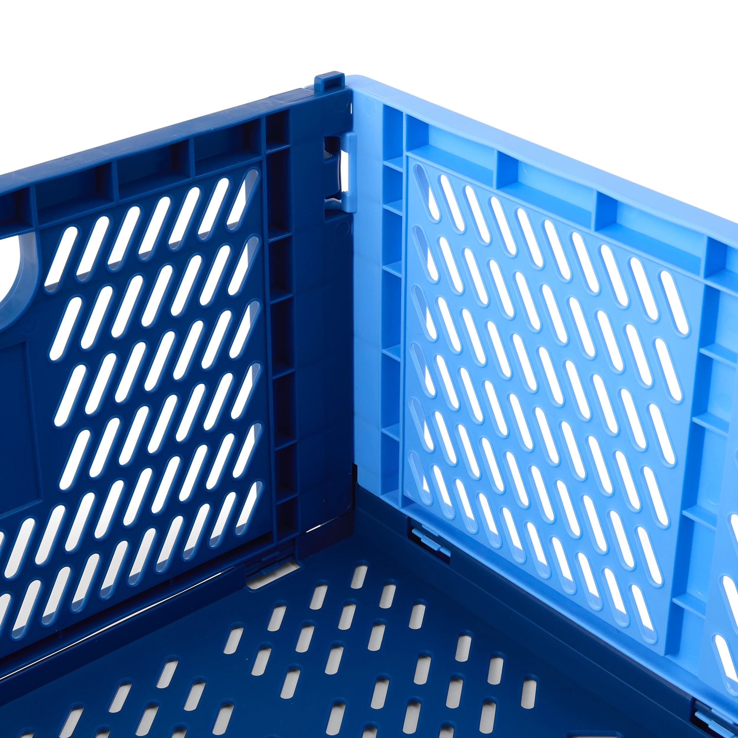 6 30L Collapsible Crate - Large, Blue, 6 of 8