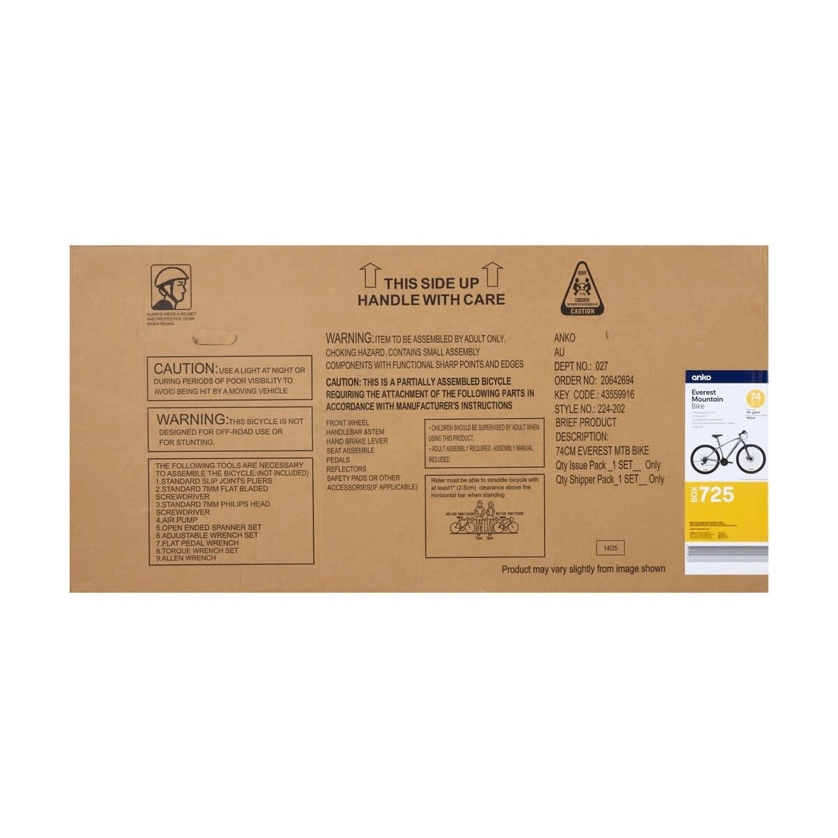 7 74cm Everest Mountain Bike, 7 of 7