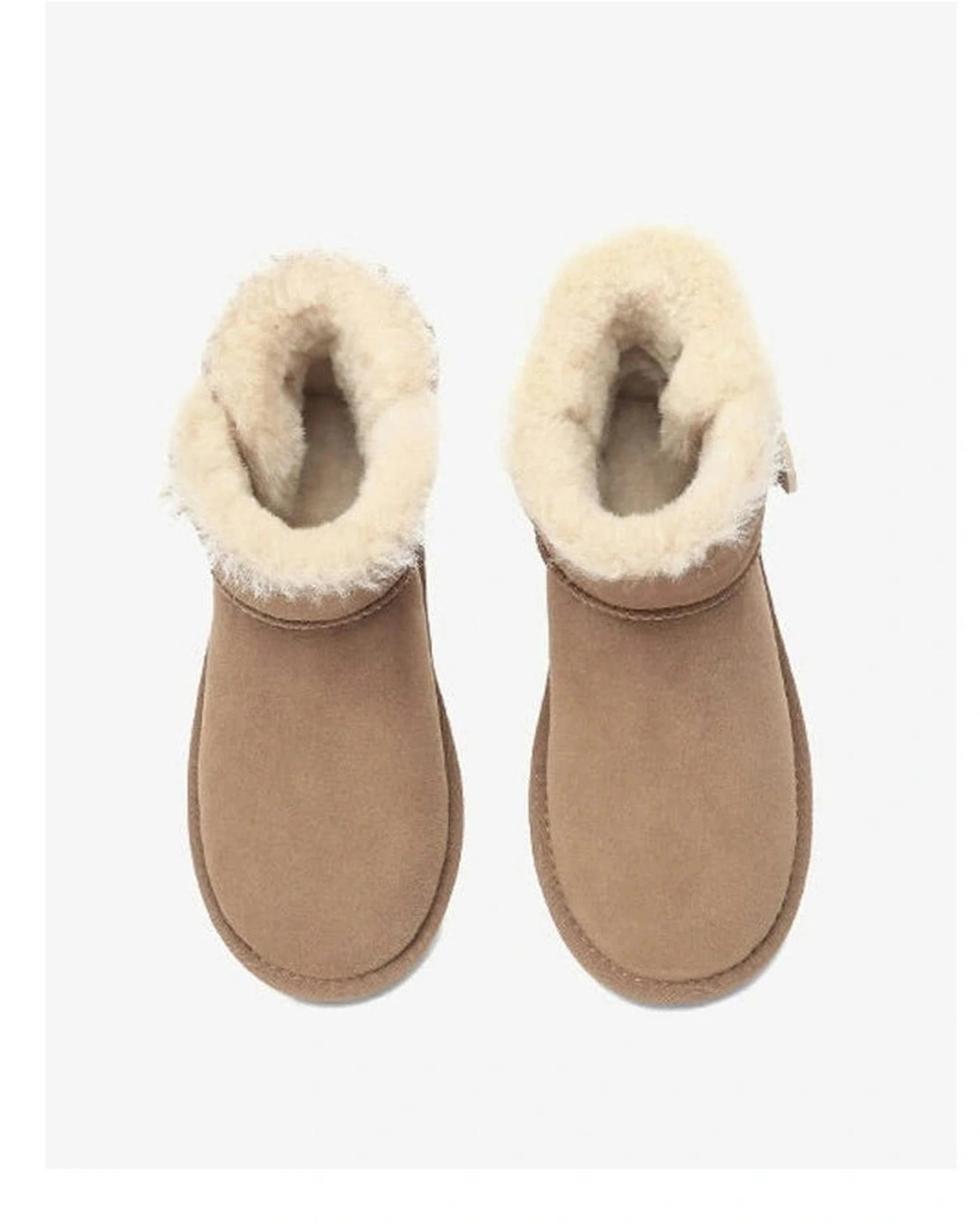 2 Australian Shepherd Ugg Unisex Mini Button Sheepskin Boots Chestnut - 37 - Brown, 2 of 6