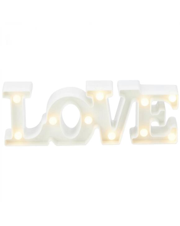 Partyrama White Light Up LED Love Light     
.