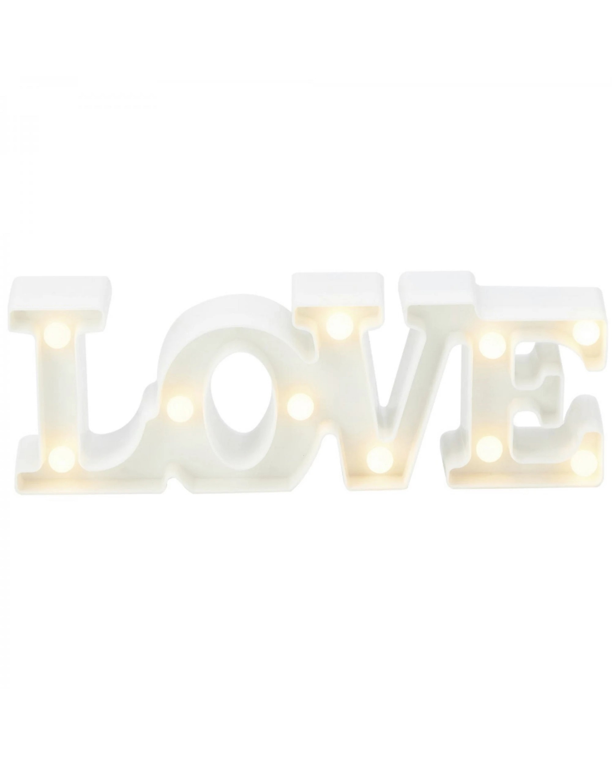 1 Partyrama White Light Up LED Love Light, 1 of 5