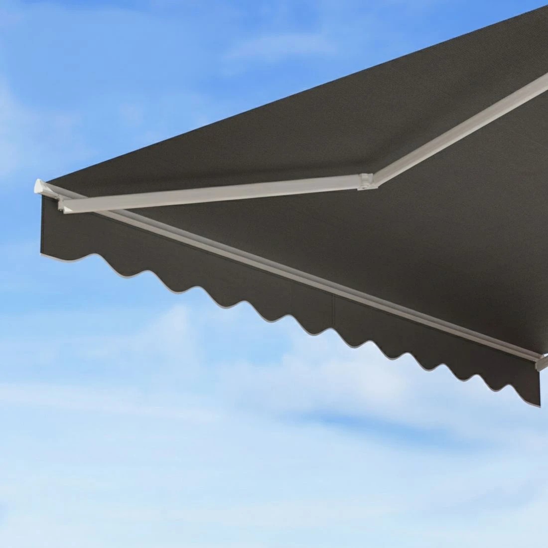 4 Instahut Retractable Folding Arm Awning Motorised Sunshade 4Mx2.5M - Grey, 4 of 6
