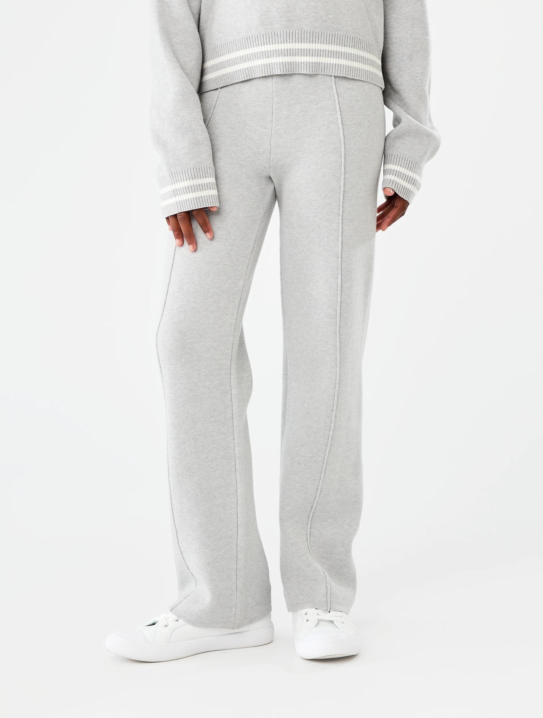 1 Bonded Knit Pants Grey Marle, 1 of 6