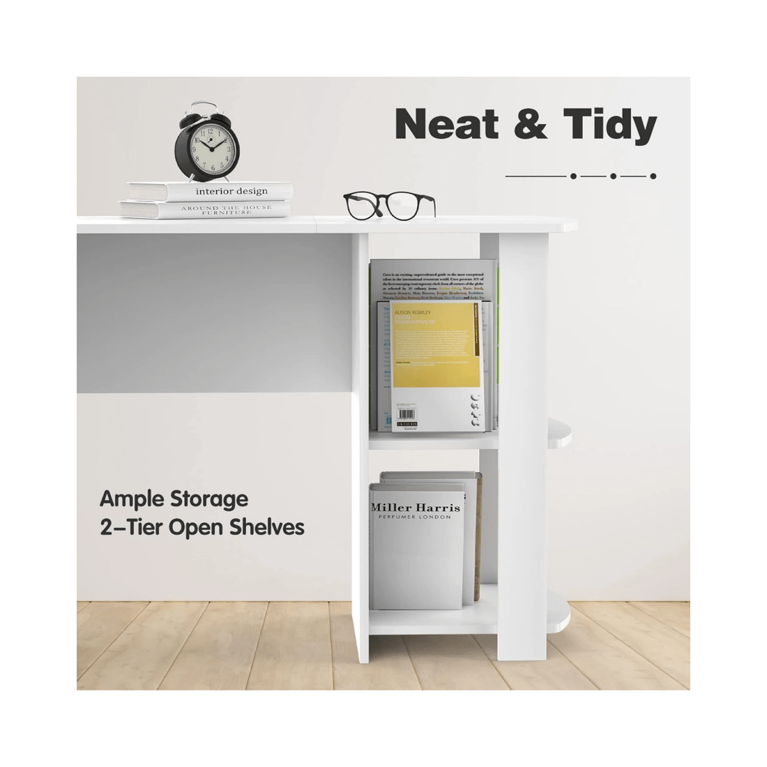 3 Advwin Computer Desk L Shaped Office Desk Corner Study Table, 3 of 8