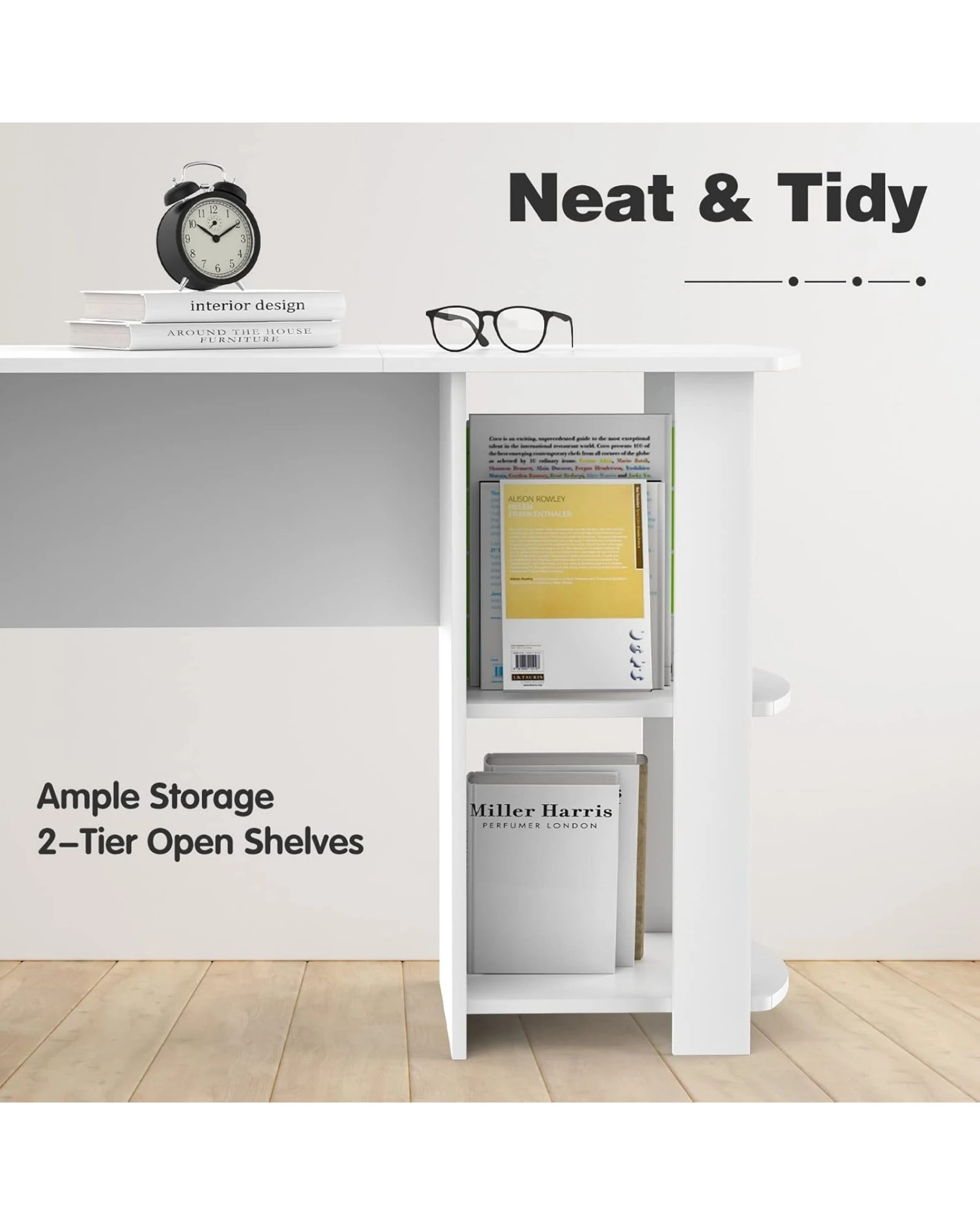 3 Advwin Computer Desk L Shaped Office Desk Corner Study Table, 3 of 8
