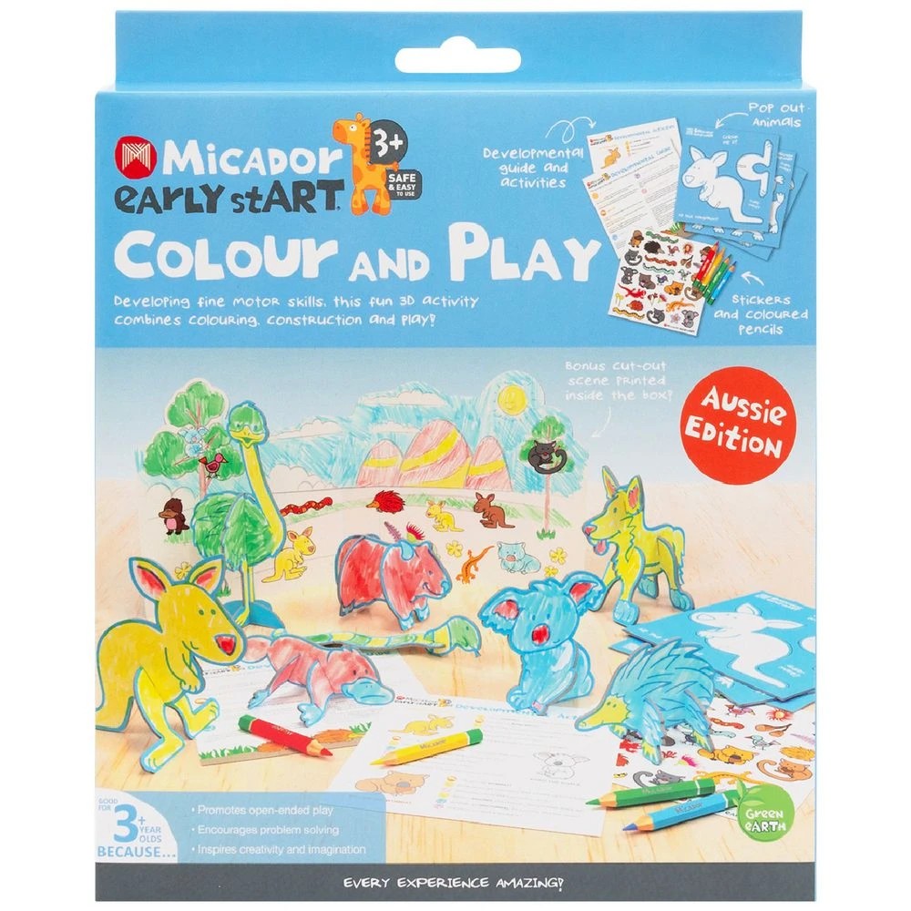 1 Micador early stART Colour and Play Aussie Edition, 1 of 8