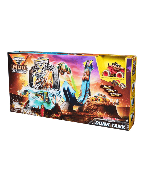 Monster Jam Mud Blasters Monster Mutt Dalmatian Dunk Tank Playset
