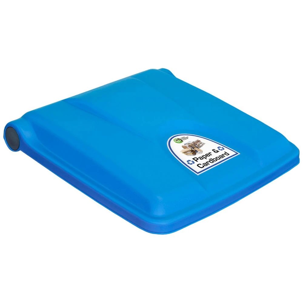 1 Source Separation Systems Pedal Bin Paper Lid 45L Blue, 1 of 2